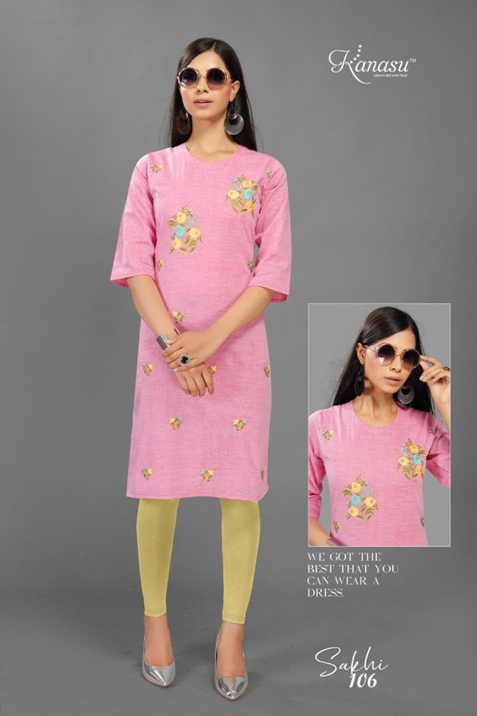 Kanasu Sakhi Latest Regular Wear Khadi Printed Kurti Collection